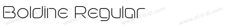 Boldine Regular字体转换